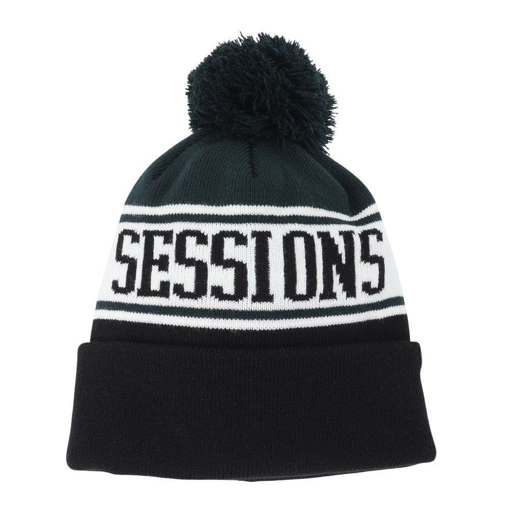 セッションズ（SESSIONS）（メンズ）ニット帽 ポンポン カフ ワッチ