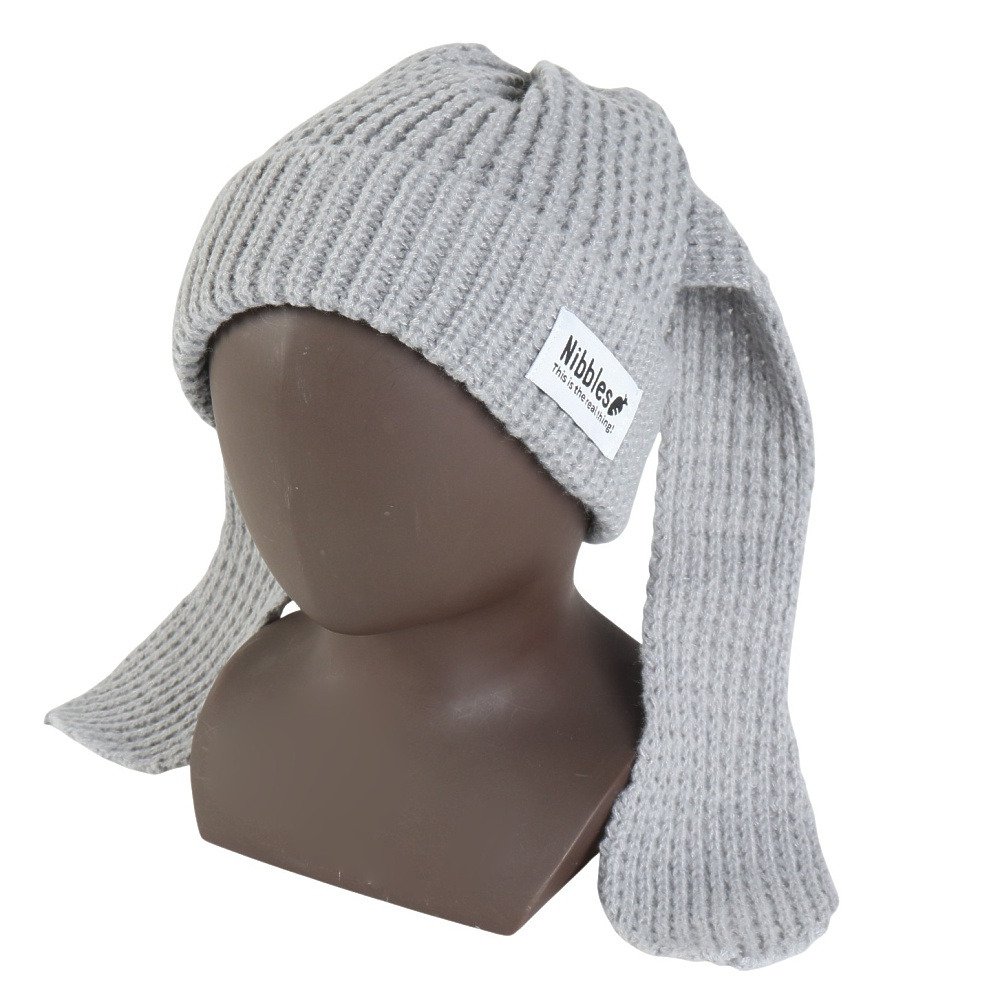 ジップコーポレーション（レディース）うさみみ ニット帽 グレー 88006