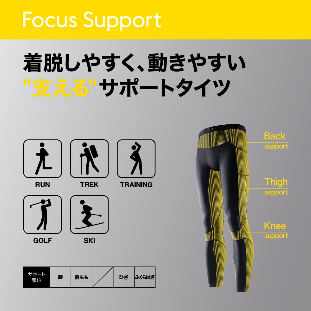 シースリーフィット（C3fit）（メンズ）フォーカスサポート ロング