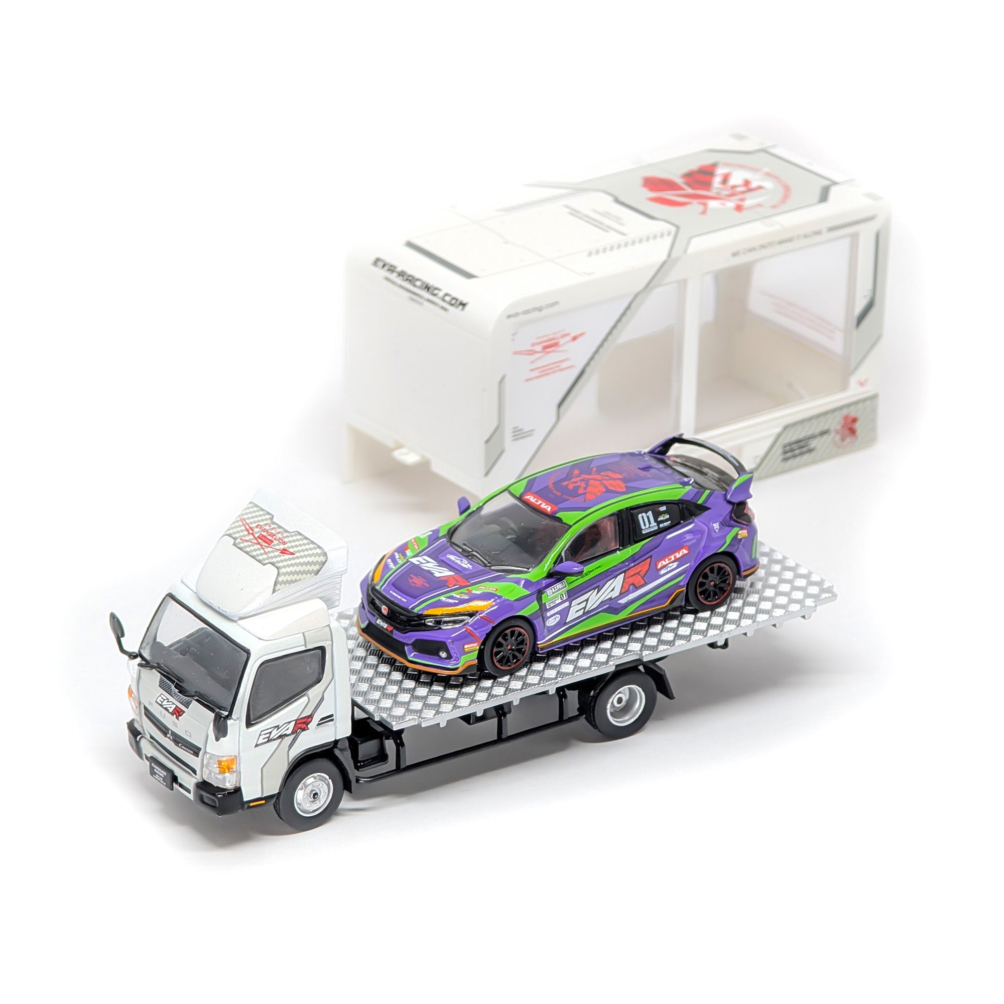 先行予約】＜TARMAC WORKS＞1/64 Mitsubishi Fuso Canter EVA racing