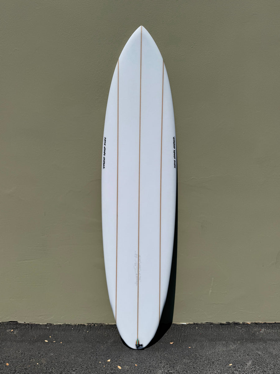 Simon Jones Designs | 6'10” Fiji Triple Stringer Clear Surfboard