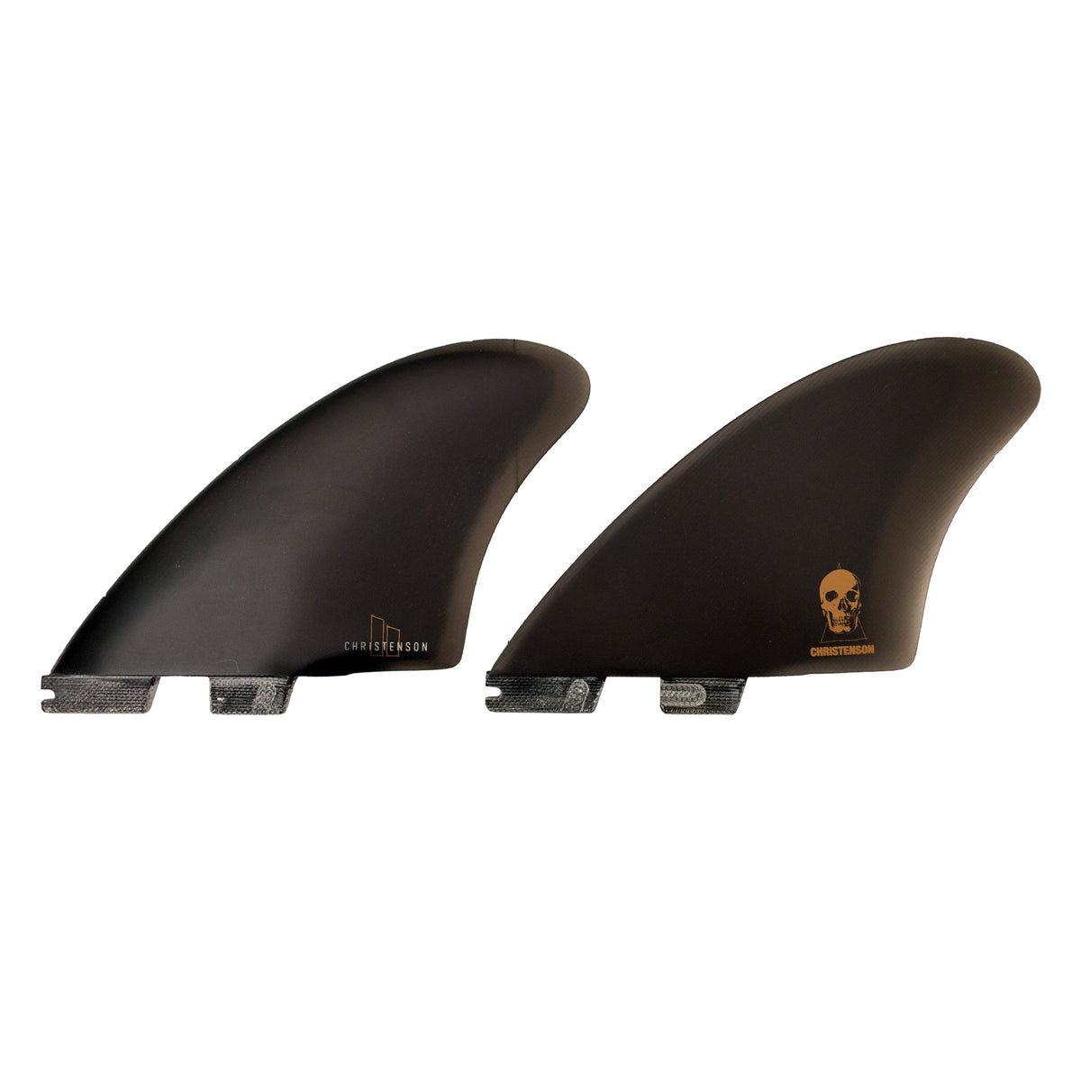 FCS II Christenson Keel Twin Surfboard Fins - Medium/Black - Surf