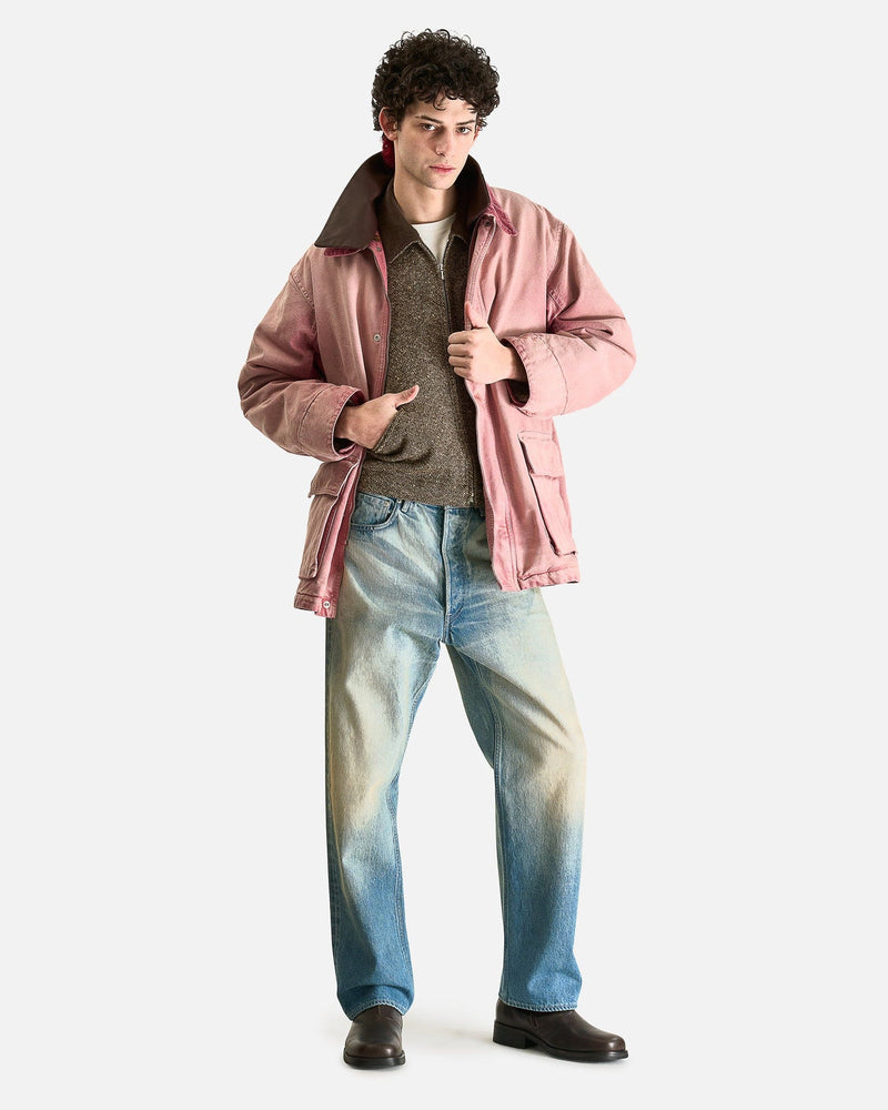 Dyed Organic Cotton Duck Blouson in Faded Burgundy – SVRN