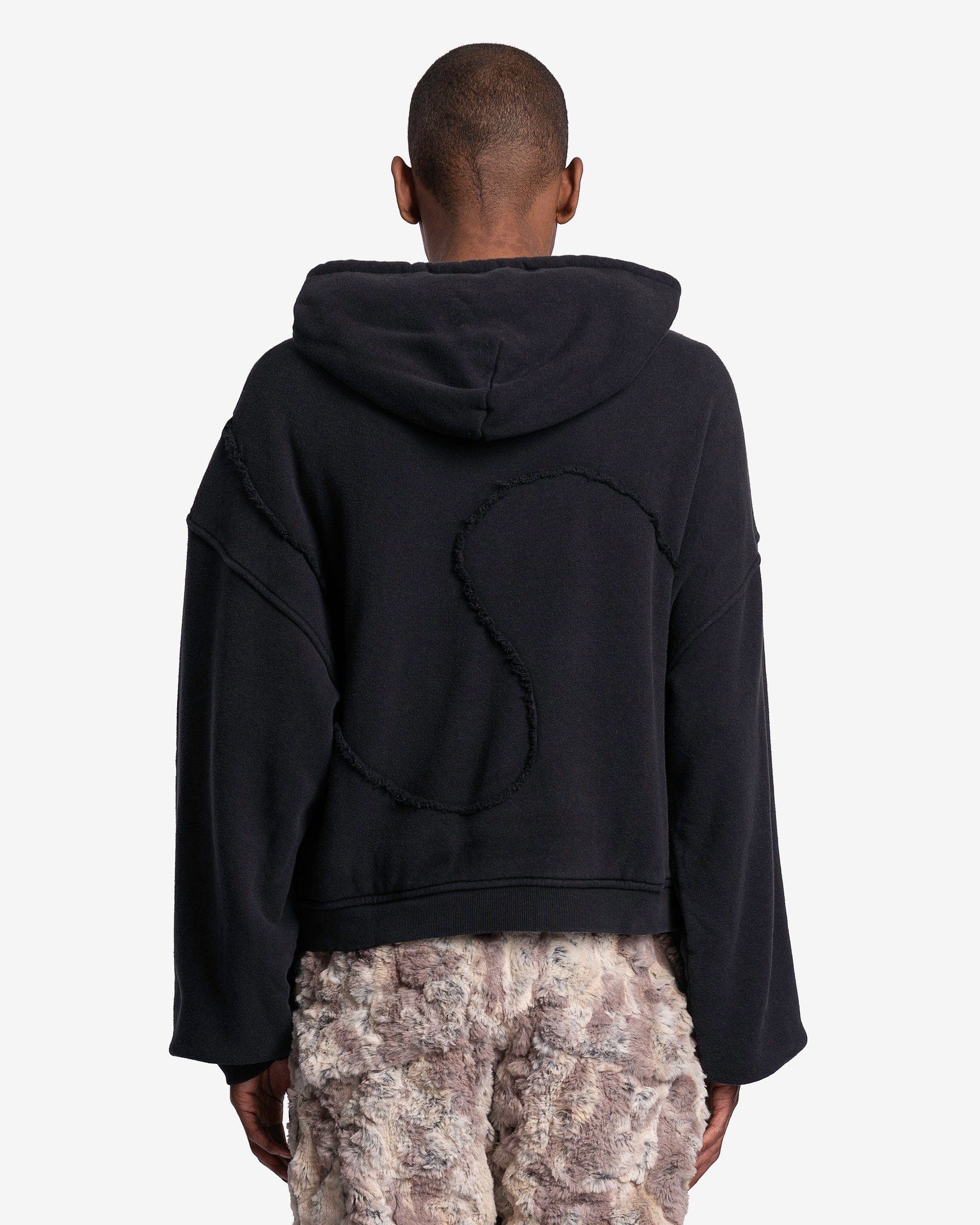 Swirl Premium Knit Fleece Hoodie in Black – SVRN