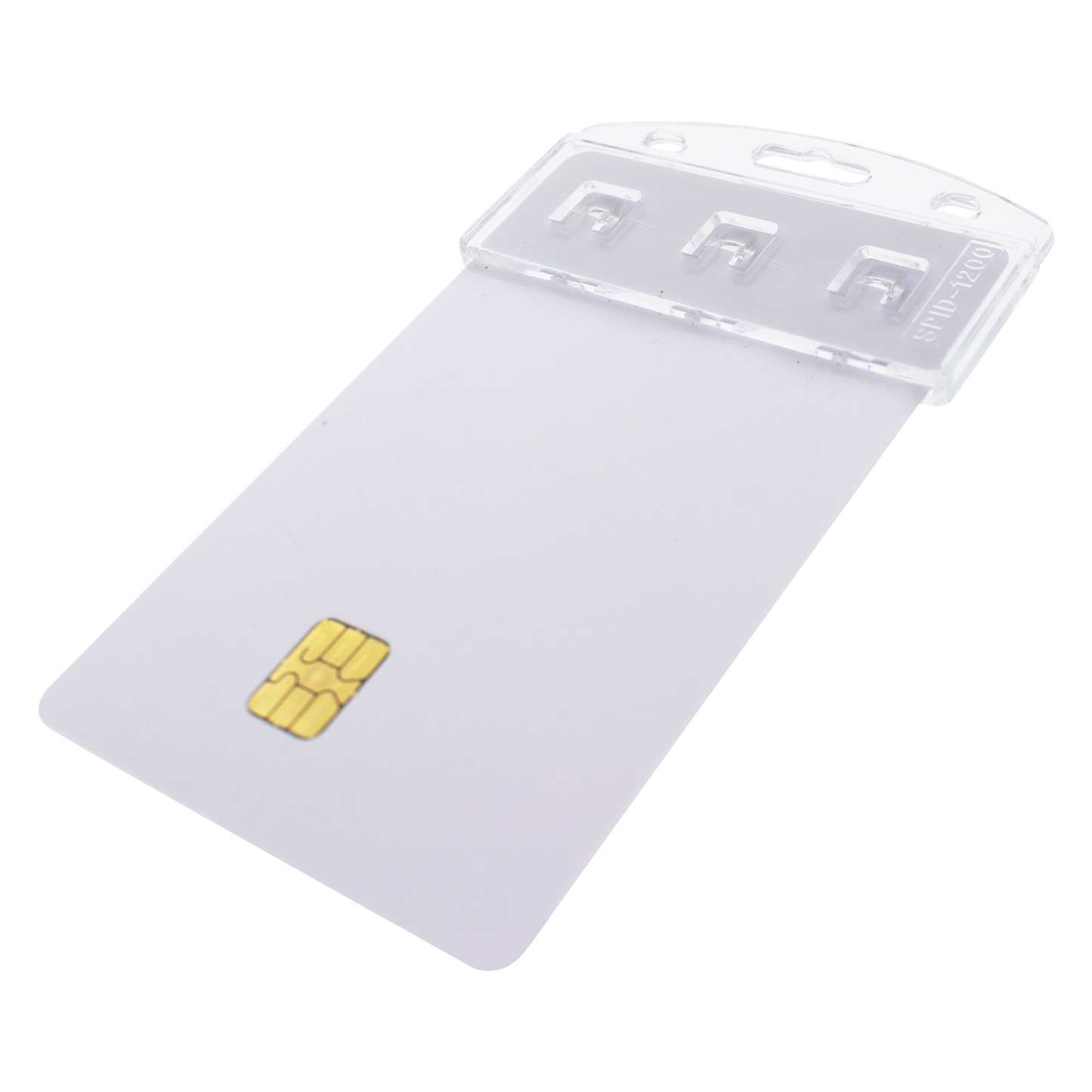 Vertical Half Card Badge Holder for Smart Chip (P/N SPID-1200