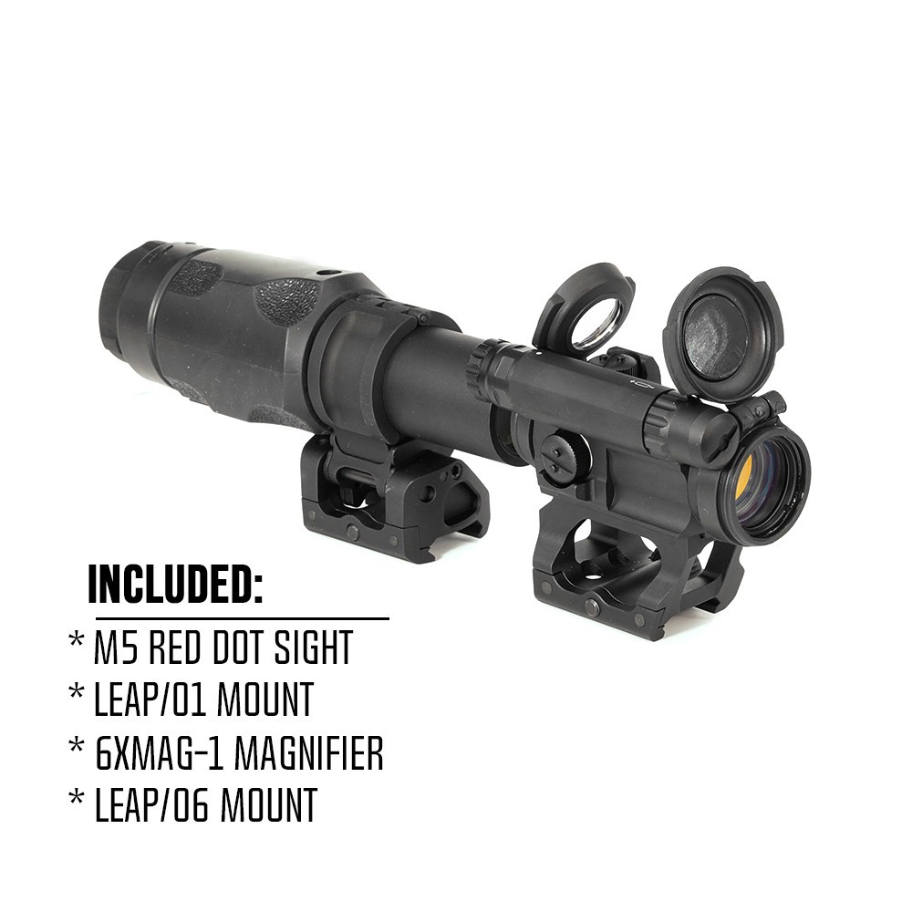 SPECPRECISION M5 Red Dot Sight & 6XMAG-1 6X Magnifier Combo At