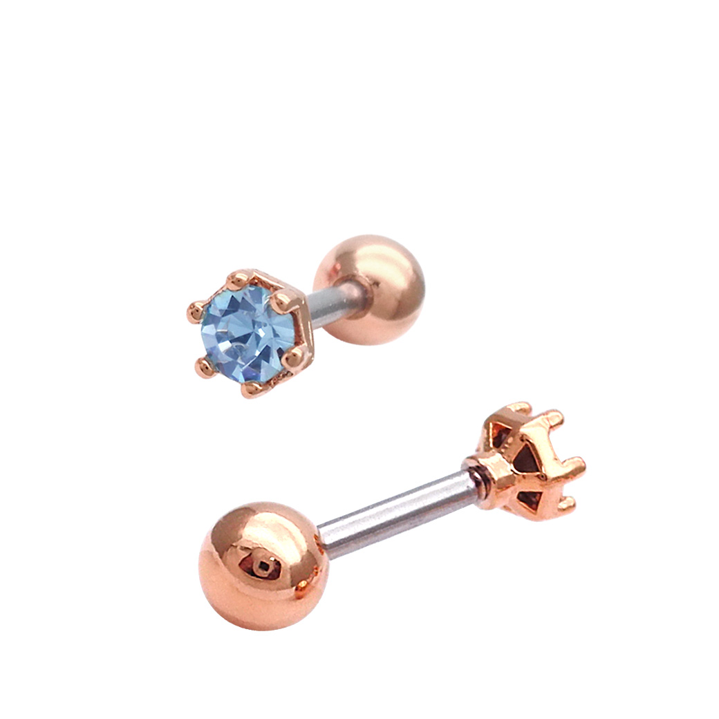 16G 14G ］キレイ色♪カラフルストーン 高級感のある6本爪デザイン