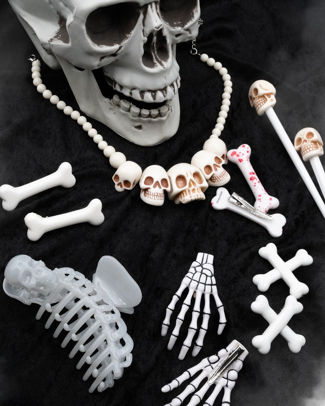 SKULL COLLECTION / White / ネックレス【KREEPSVILLE 666】 | Spider