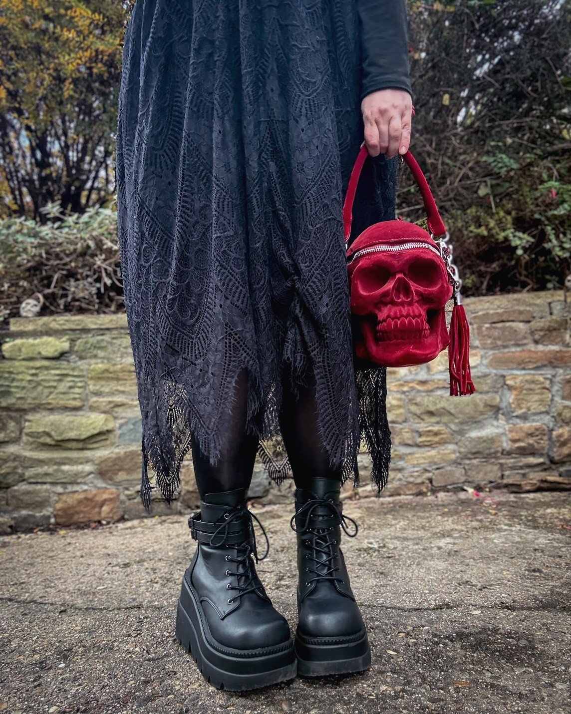 取り寄せ]SHAKER-52 / ビーガンレザー / 厚底ブーツ【DEMONIA