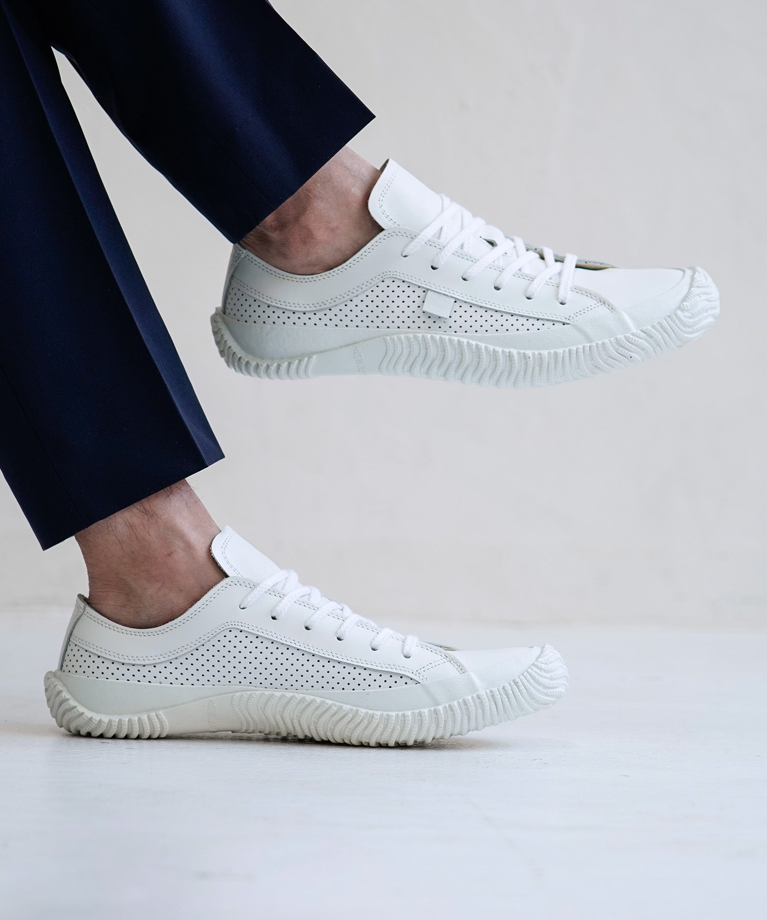 SP-120 White | 国産ハンドメイド スニーカー スピングル