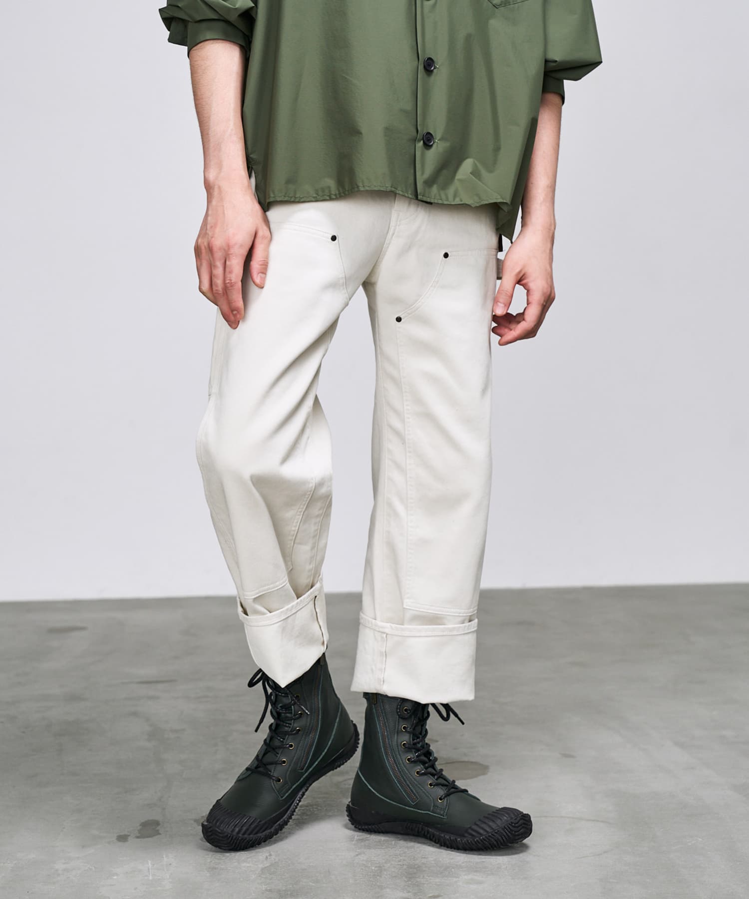 SP-1403 Dark Green | 国産ハンドメイド スニーカー スピングル