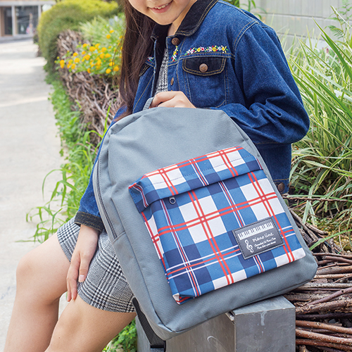 ピアノライン リュックサック（ネイビーチェック） | エスピーマルシェ