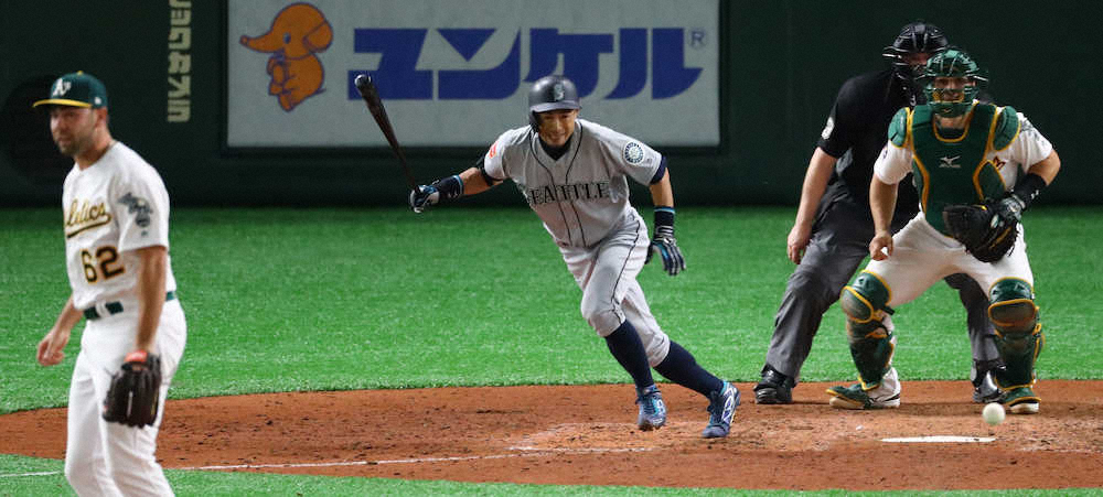 イチロー“引退試合”瞬間最高16・7％、MLB開幕第2戦「アスレチックスVS