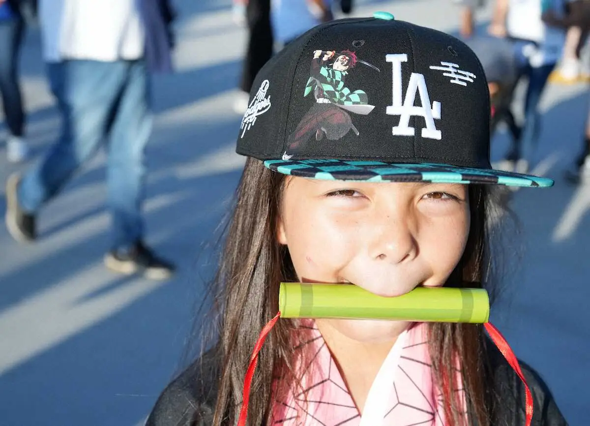 ドジャース・パドレス＞「鬼滅の刃」のイラストがデザインされた限定