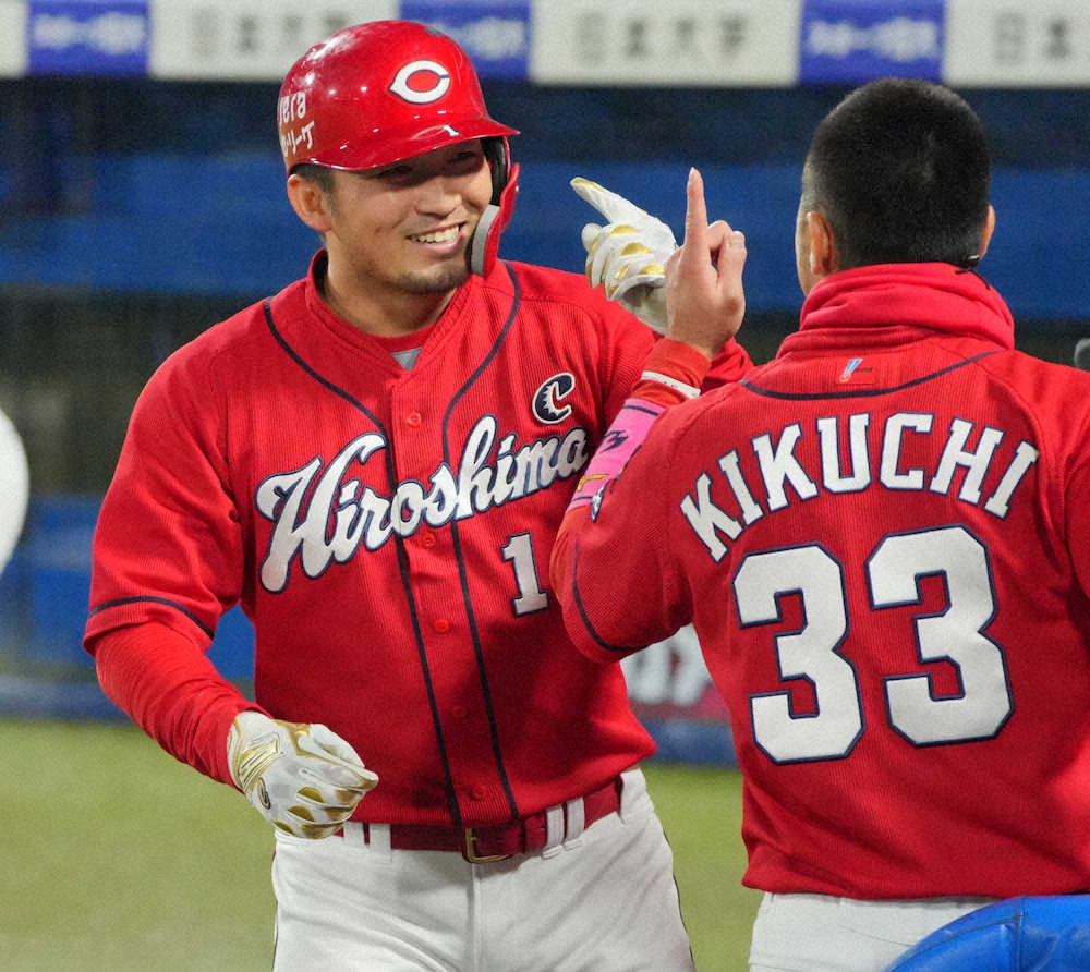 お待たせ！広島・誠也 ついに“今春1号” オープン戦ノーアーチも新