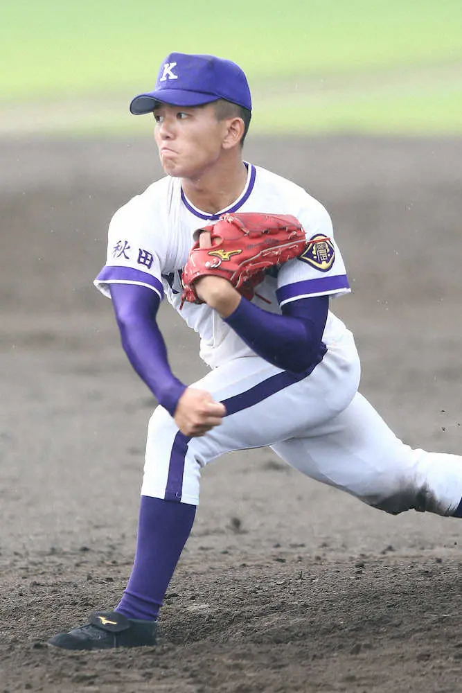 金足農の“輝星2世”山形 粘りの完投!憧れの右腕にダブる身長1メートル76