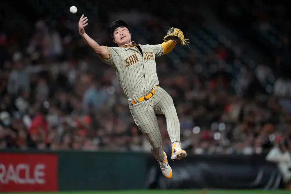 パドレスのキム・ハソンがジャイアンツ移籍の可能性 ドジャースとの