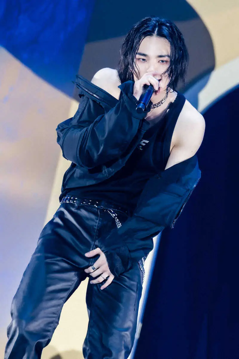 Stray Kids」のヒョンジン（C）田中聖太郎写真事務所 - スポニチ