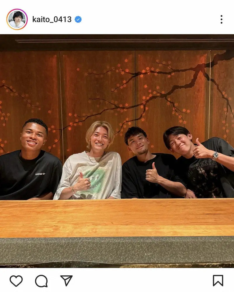 櫻井海音公式インスタグラム（＠kaito_0413）から - スポニチ Sponichi