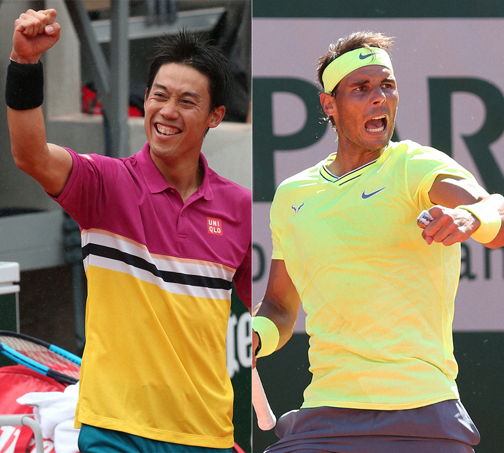 錦織初の4強なるか 立ちはだかる“赤土の王者”ナダル 全仏通算90勝2敗も