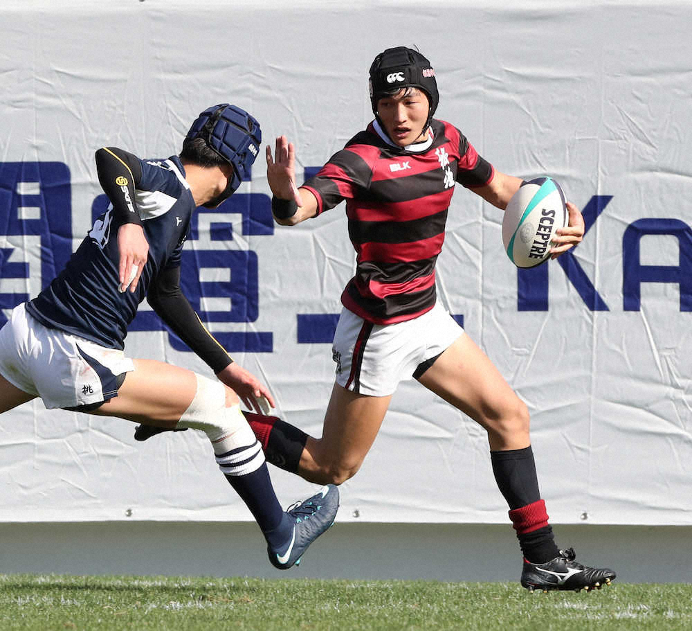 報徳学園 大会史上最多162得点で歴史的勝利 FB山田主将前半だけで2T