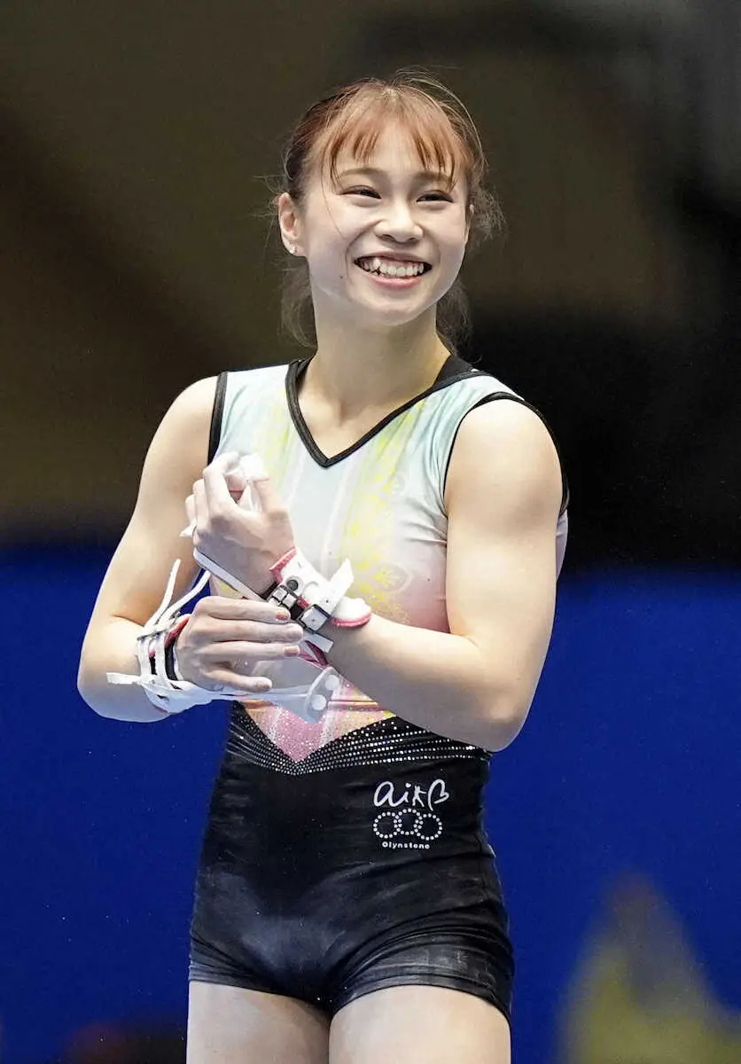 前日練習で笑顔を見せる杉原愛子 - スポニチ Sponichi Annex スポーツ