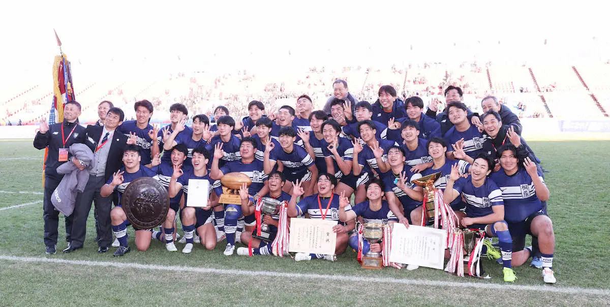 高校ラグビー】桐蔭学園が3連覇!!右肩負傷も先発出場したHO堂薗「肩が