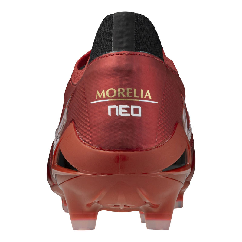 ミズノ サッカースパイク モレリア NEO 4 β JAPAN ルビーレッド 天然芝