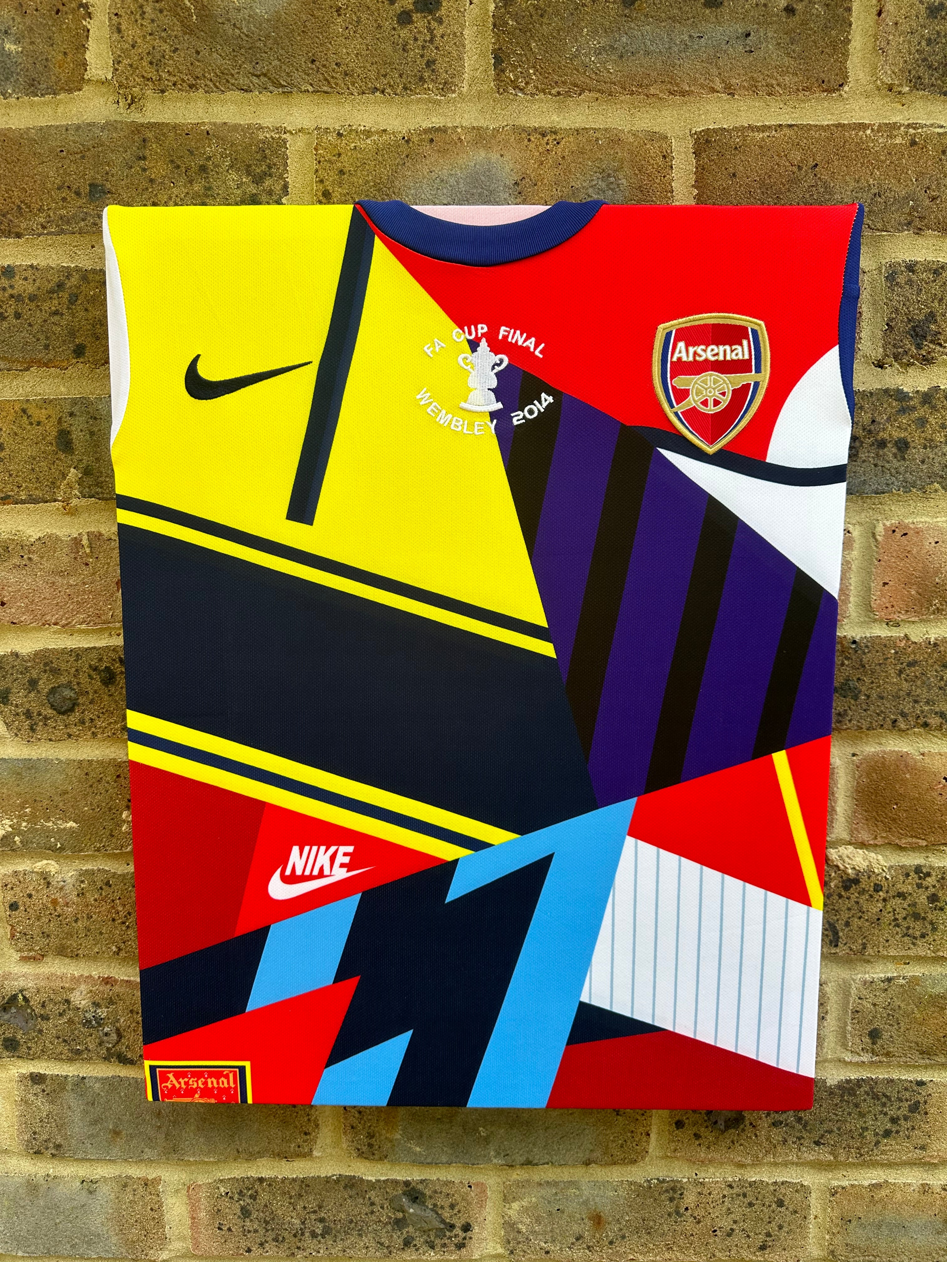 Arsenal FA Cup 20th Anniversary 2014-2024 Football Shirt Mash Up