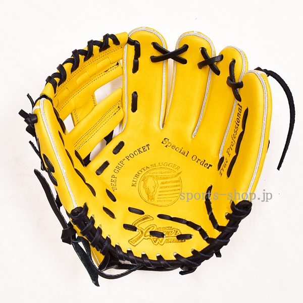 平塚市 K.W選手 久保田スラッガー オーダー 内野手用 SSJ3 Gイエロー W