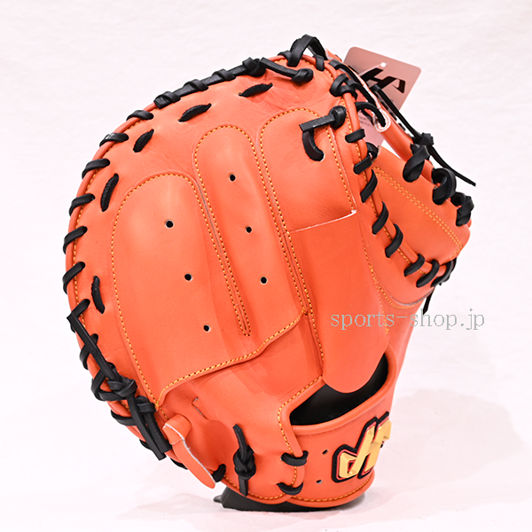 ハタケヤマ キャッチャーミット TH-M8VASB Vオレンジ M8型 軟式用 捕手