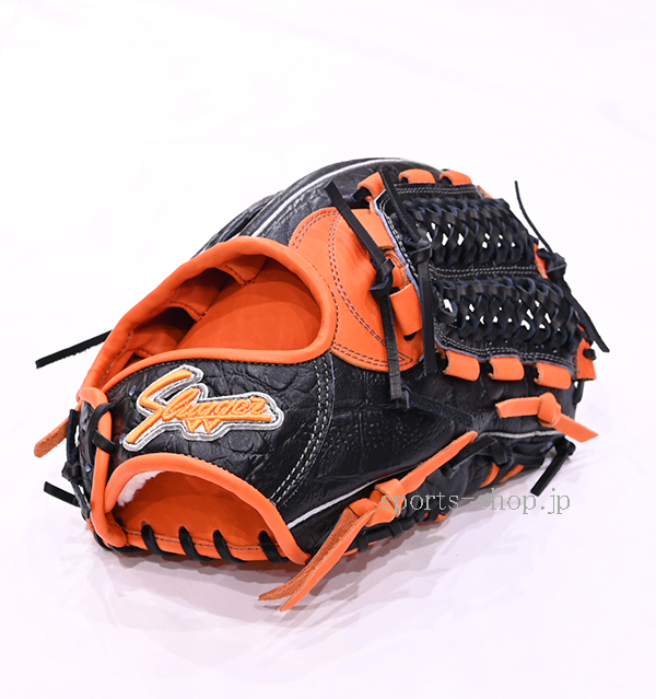 久保田スラッガー 限定品 L7型 型押し ブラック Fオレンジ 軟式 グラブ
