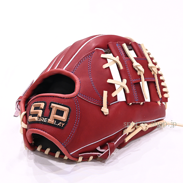 シュアプレイ 軟式用 SBG-R4244 内野手用 ワイン 軟式 グローブ SP