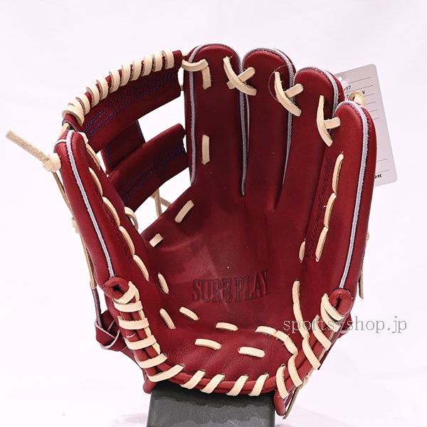 シュアプレイ 軟式用 SBG-R4244 内野手用 ワイン 軟式 グローブ SP