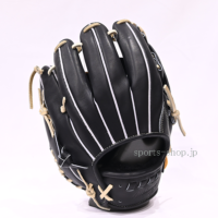 ミズノプロ 硬式用 1AJGH28223 ブラック×ブロンド紐 0980 内野手用