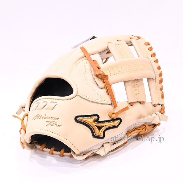 ミズノプロ 硬式用 1AJGH29833 ブロンド×コルク 8059 内野手用 5DNA