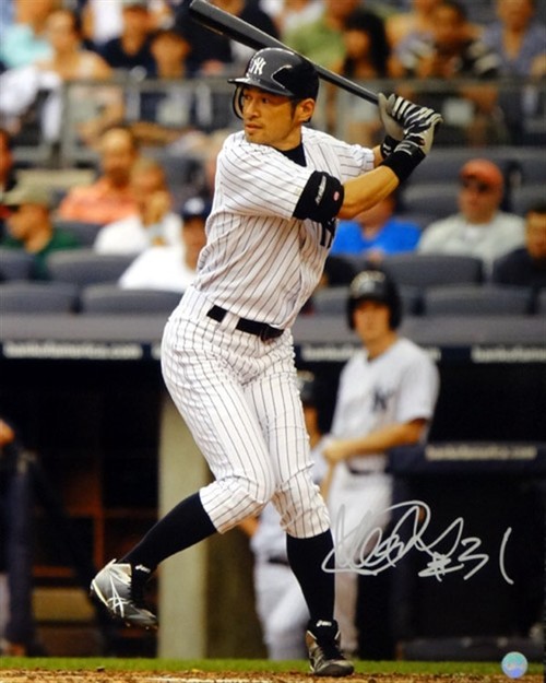 イチロー直筆サイン#31書き込み入りNYヤンキースMLBオフィシャル