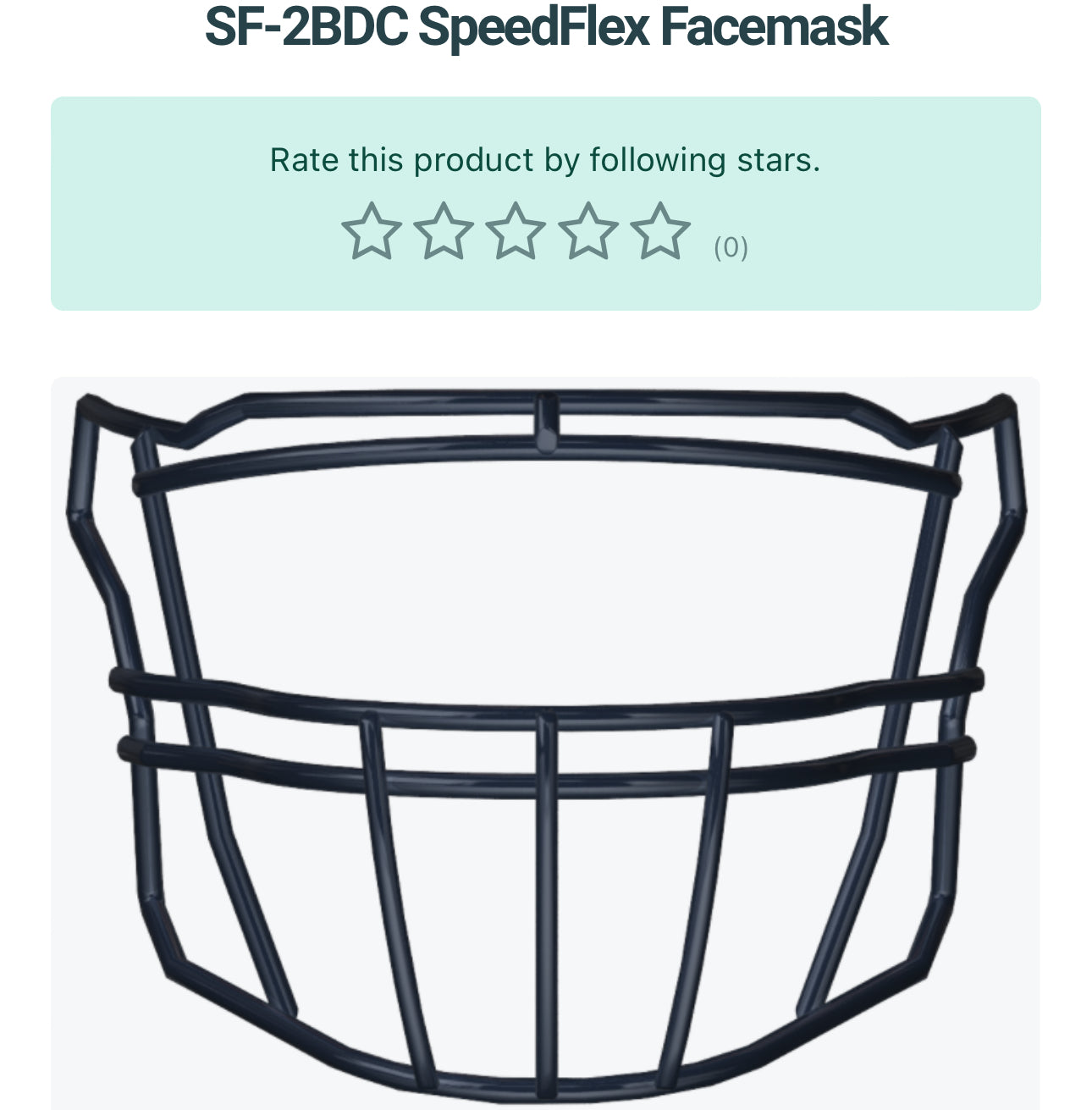 Riddell SpeedFlex Royal Blue (Facemask + HardCup Chinstrap