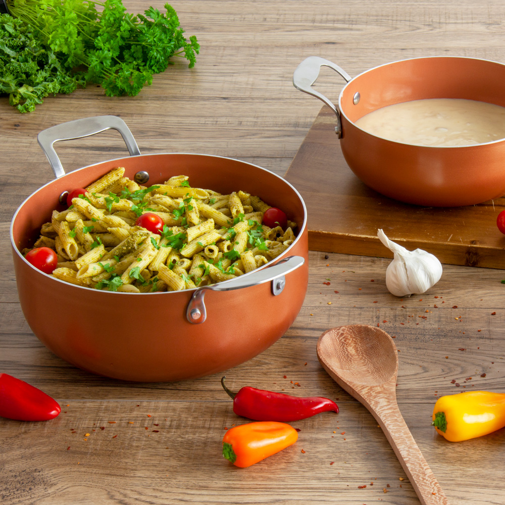 SQ Professional - 8186 Aeris Copper Casserole Set 3pc