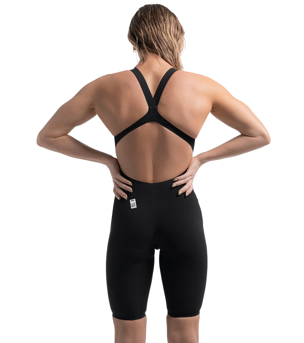 Speedo Women's LZR Valor 2.0 Open Back Kneeskin Tech Suit Swimsuit