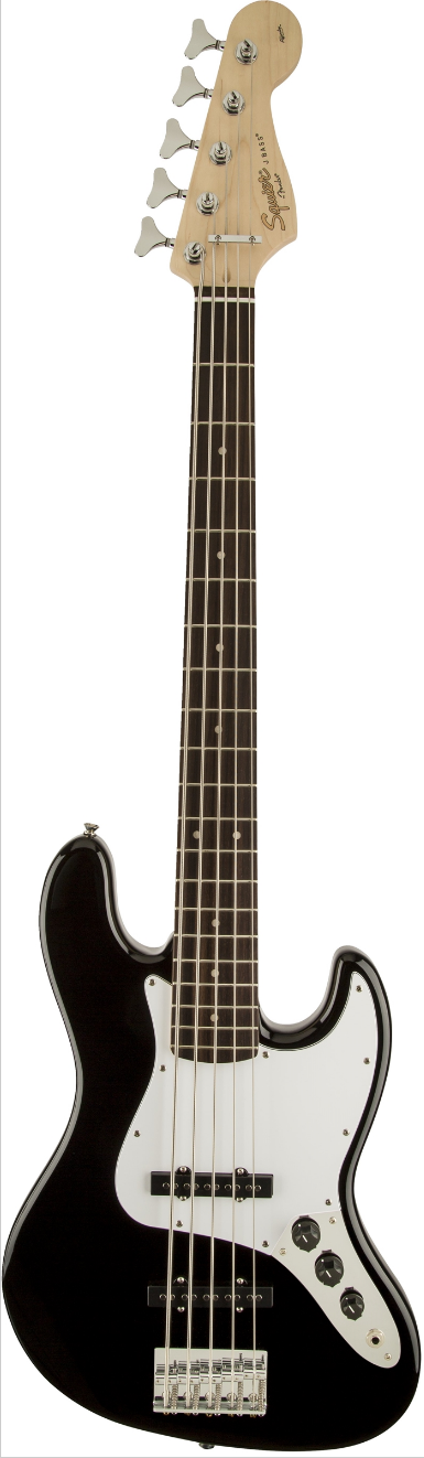Squier Affinity Jazz Bass V String - Black - Swing City Music