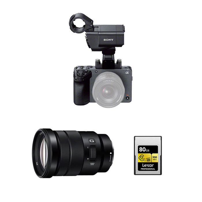 SONY FX30(XLRハンドルユニット付き)+SELP18105Gズームレンズセット