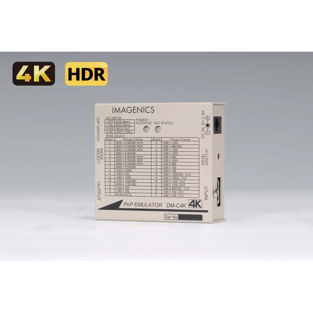 IMAGENICS DM-C4K HDMIプラグアンドプレイ エミュレーター - 業務用
