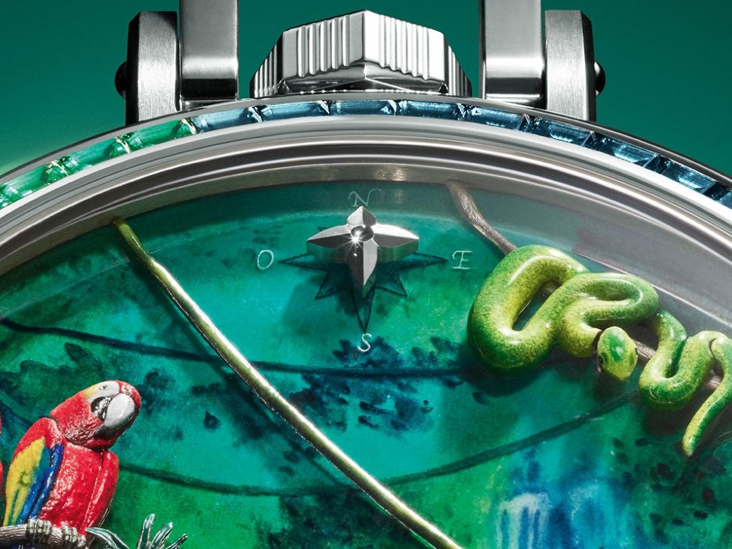 アマゾンの熱帯雨林を文字盤に再現【“ルイ・ヴィトン”初のポケット