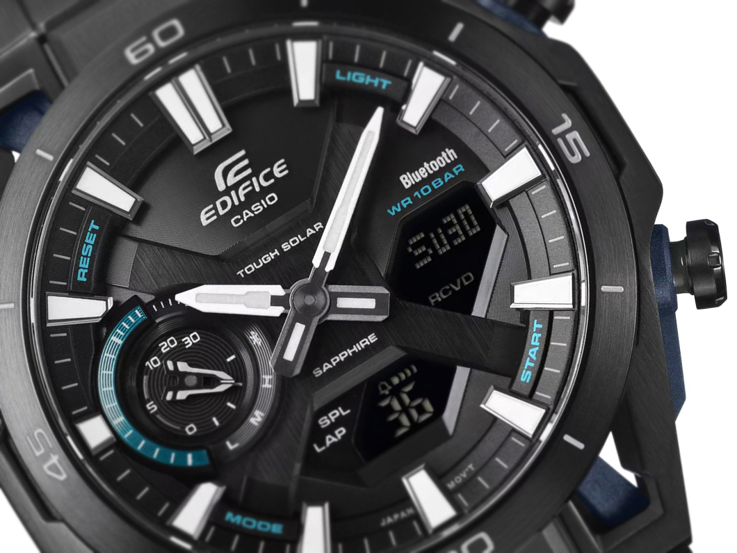 国産時計“カシオ”エディフィス新作【オールブラックなど2種】タフ