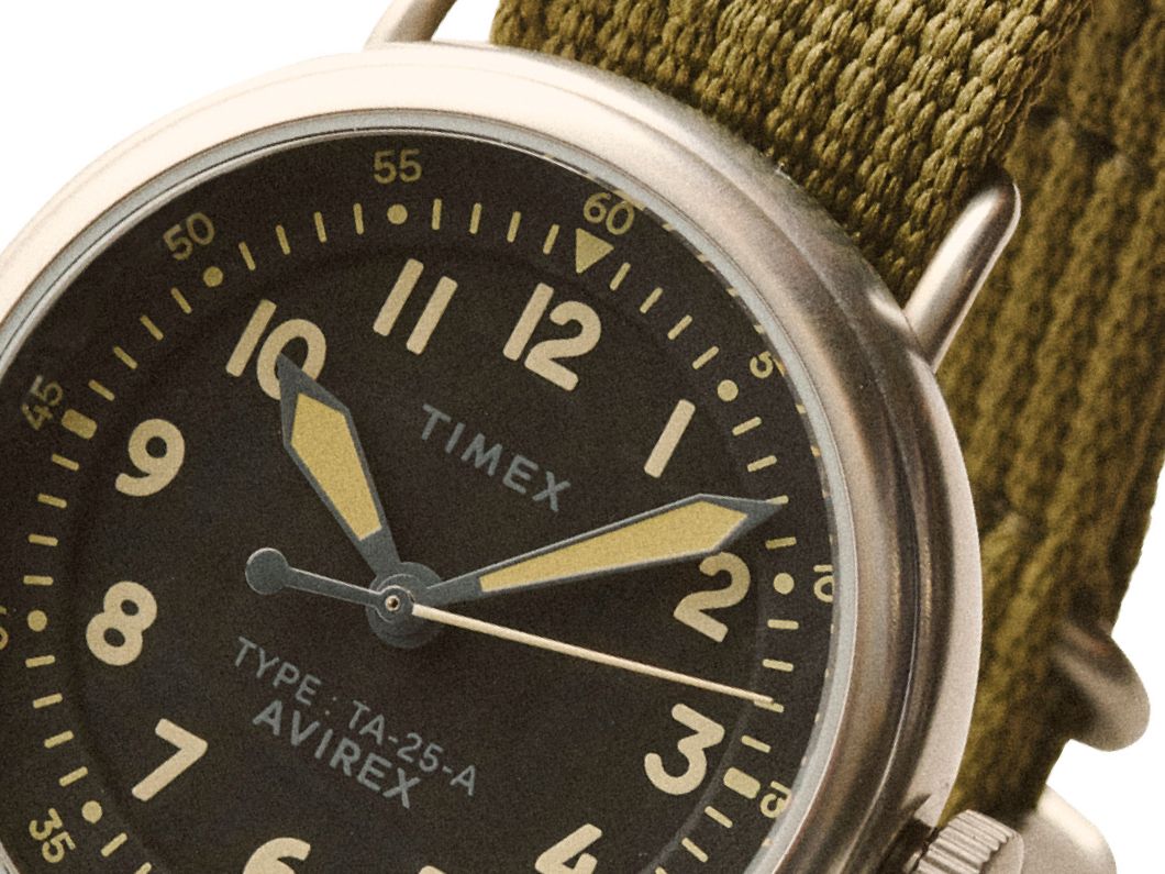 ミリタリーブランド“AVIREX”50周年記念×“TIMEX”】米軍の要請で誕生の