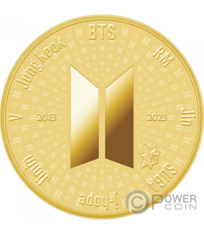 BTS 10th Anniversary 1 Oz Gold Medal Korea 2023