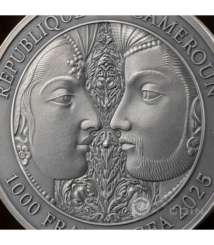 KAMA SUTRA I Moments of Love 1 Oz Silver Coin 1000 Francs Cameroon