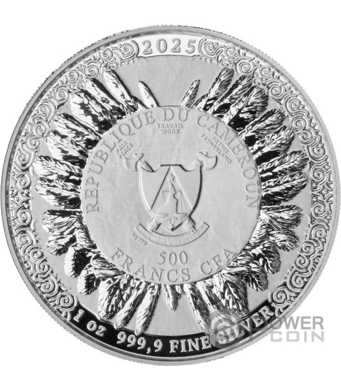 TIME OF CONTEMPT The Witcher 1 Oz Silver Coin 500 Francs Cameroon 2025