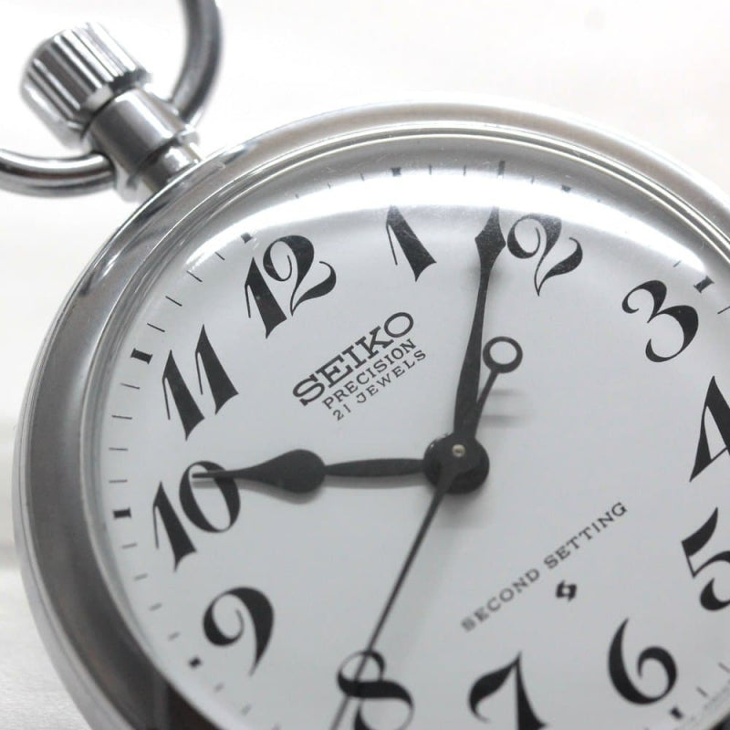 昭和の機械式セイコー鉄道時計/21石/19seiko-1264 – 懐中時計専門店